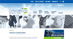 Desktop Screenshot of conception-animal.com